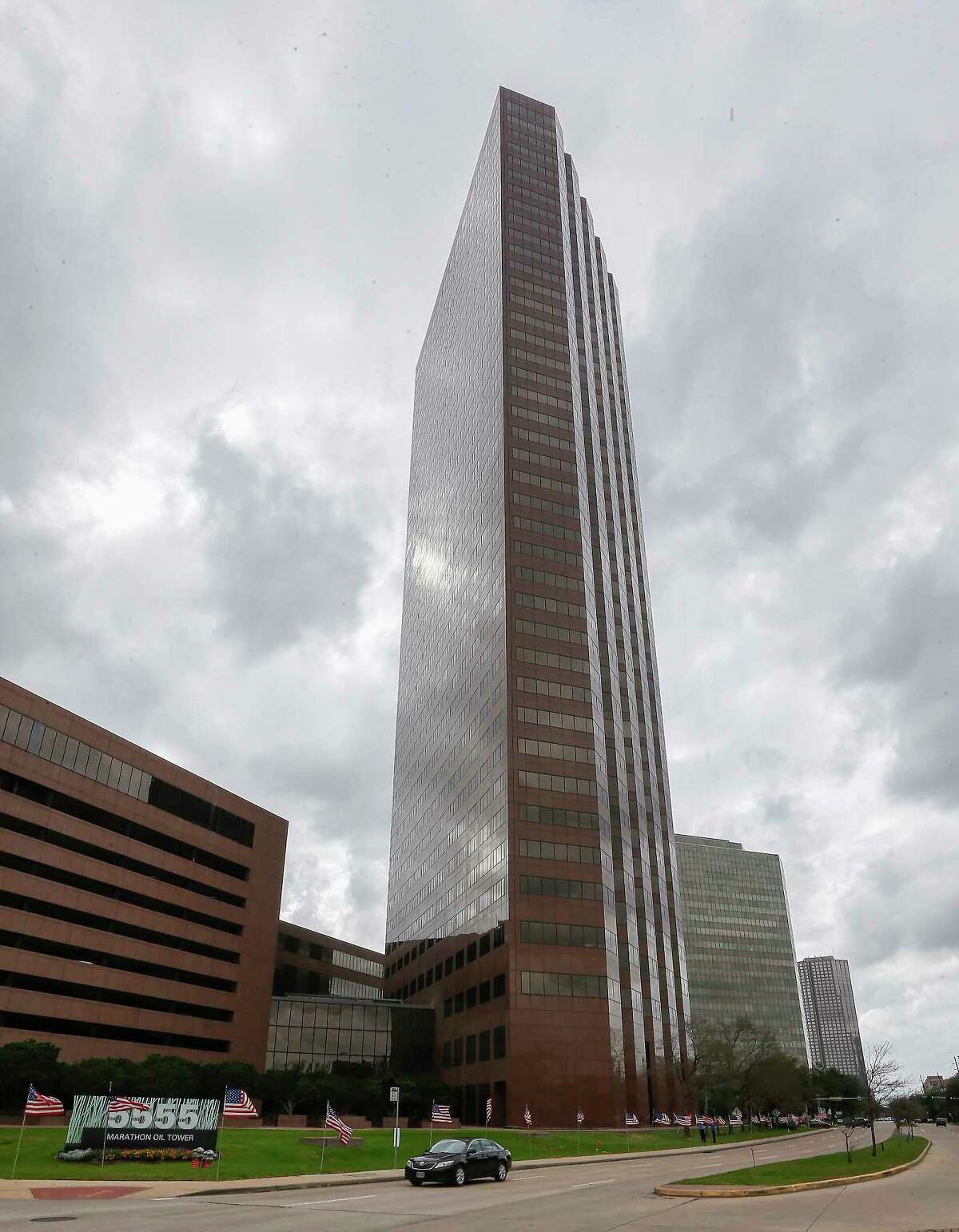 M-M Properties recently acquired the 41-story Marathon Oil Tower at 5555 San Felipe at St. James Place. The sale is a positive sign for Houston's office market, which has weakened in recent years.