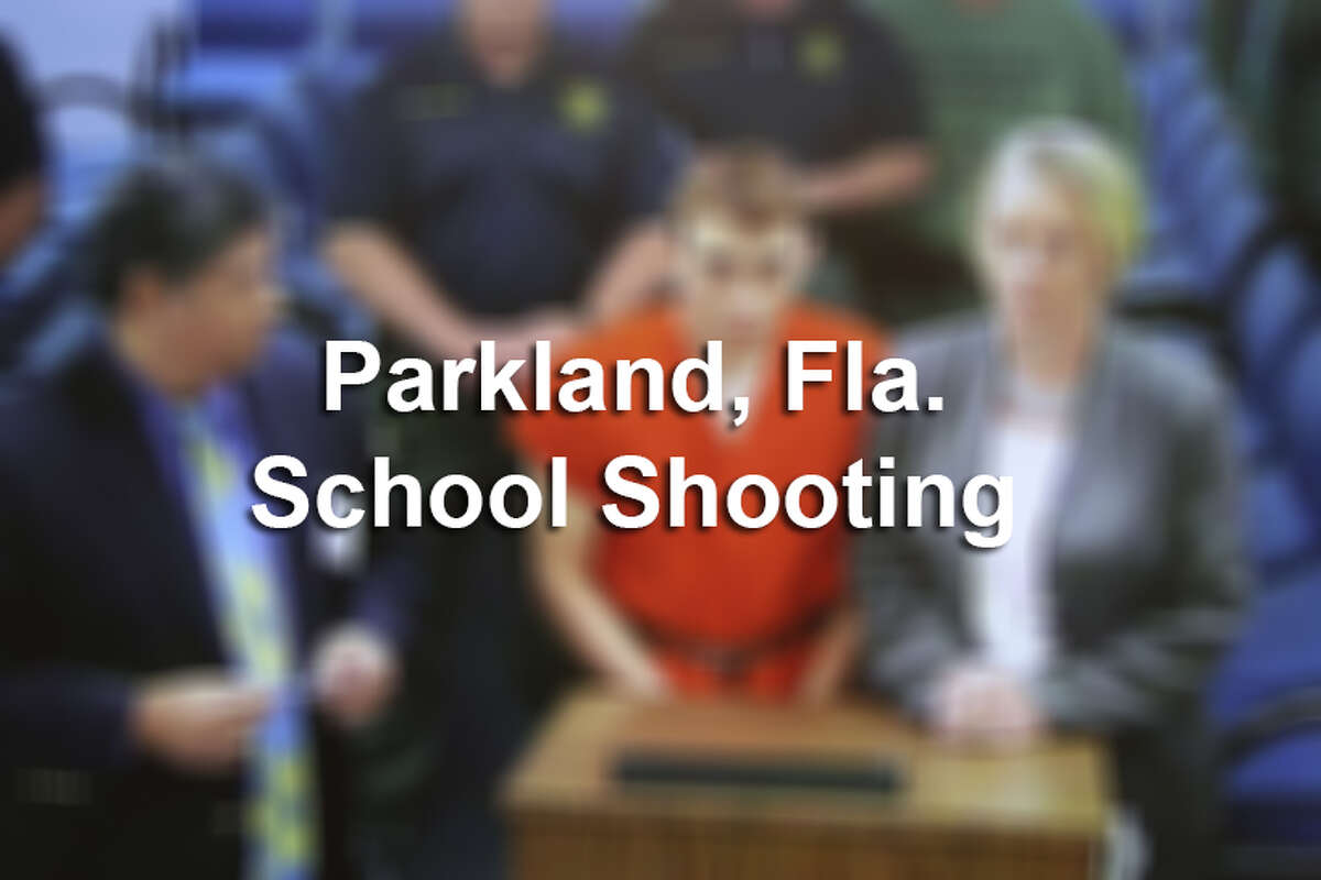 Photos from the aftermath of the Parkland, Fla. school shooting.