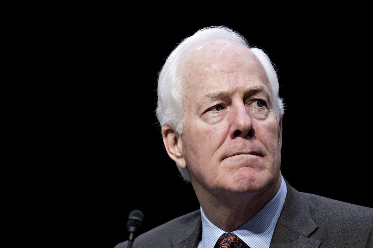 Senate Majority Whip John Cornyn, a Republican from Texas, waits to introduce witnesses during a Senate Commerce, Science and Transportation Committee confirmation hearing with Federal Trade Commission (FTC) nominees in Washington, D.C., U.S., on Wednesday, Feb. 14, 2018. The FTC, which investigates mergers and consumer-protection cases, has been operating with three empty seats on its five-member commission. Photographer: Andrew Harrer/Bloomberg