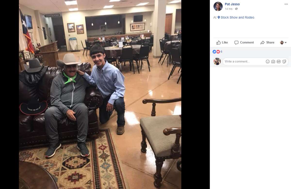 Social Media Photos Show Vicente Fernandez Hanging Out At The San Antonio Stock Show And Rodeo