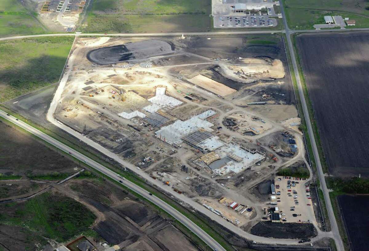 Harlan High School in Northside ISD, shown under construction in 2015. Growth in the western part of the district spurred the district to include three new schools in its bond proposal for elections this May but the bulk of the record $848.9 million proposal would go for upgrades to existing campuses.
