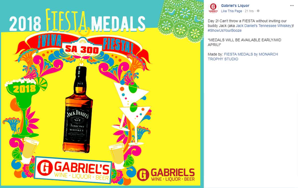 Jack Daniel's Fiesta medal by Gabriel's Liquor.