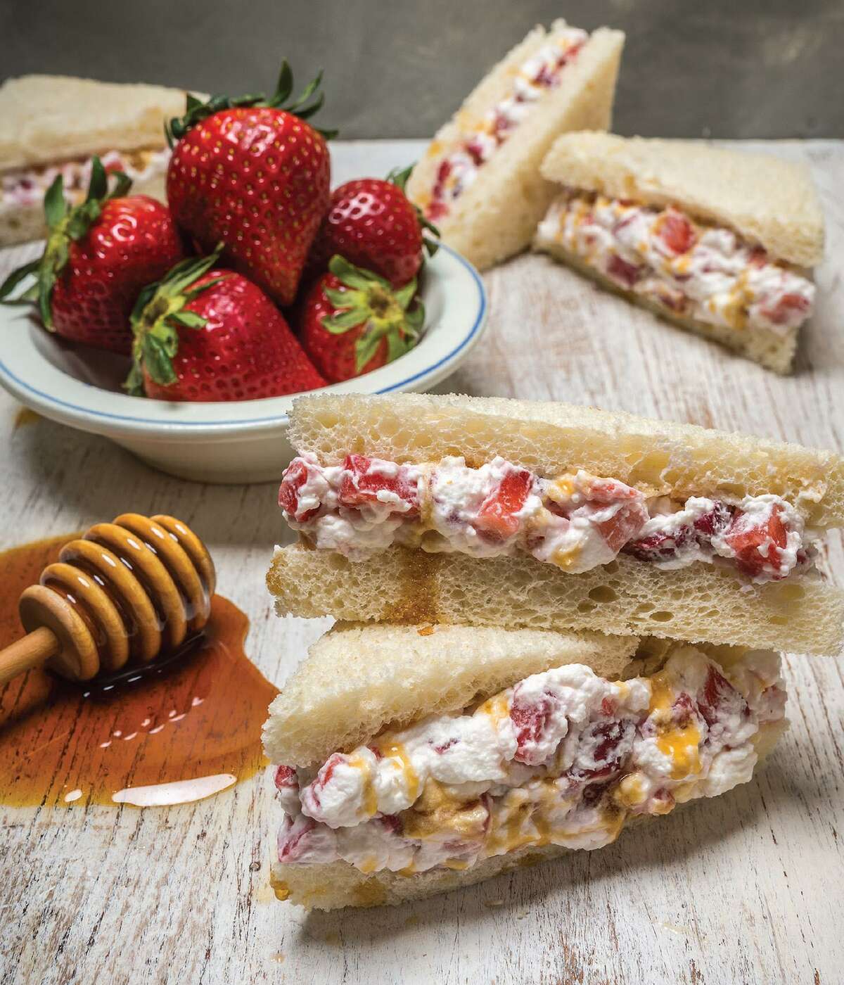 Strawberry Sandwiches from "Bring It!" by Ali Rosen.