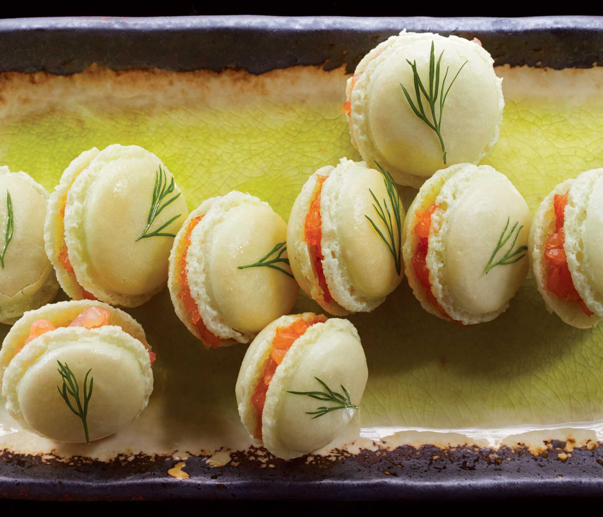 Recipe Wasabi Macarons With Smoked Salmon Expressnews Com