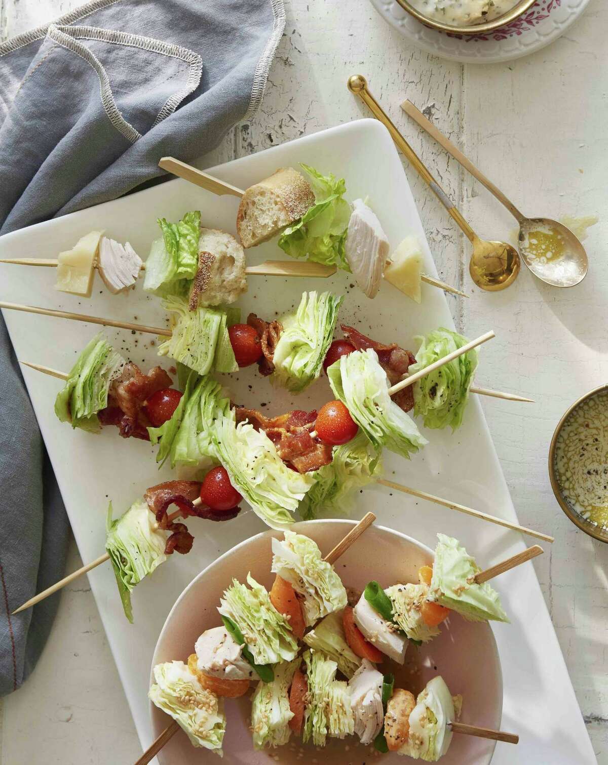Salad Kebabs from ”Stirring up Fun with Food” by Sarah Michelle Gellar and Gia Russo.
