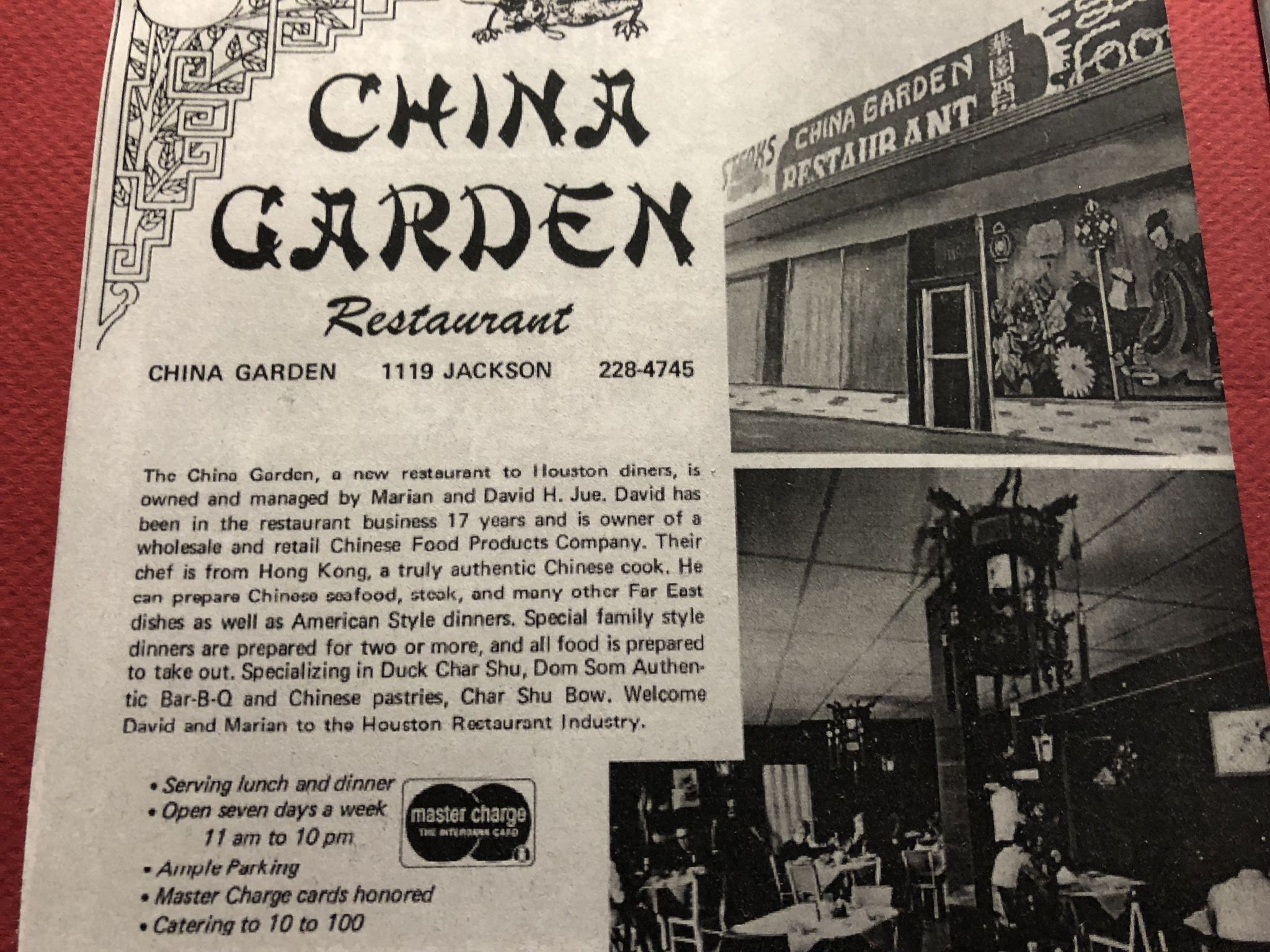 At China Garden, the oldest Chinese restaurant in the city, everyone is ...