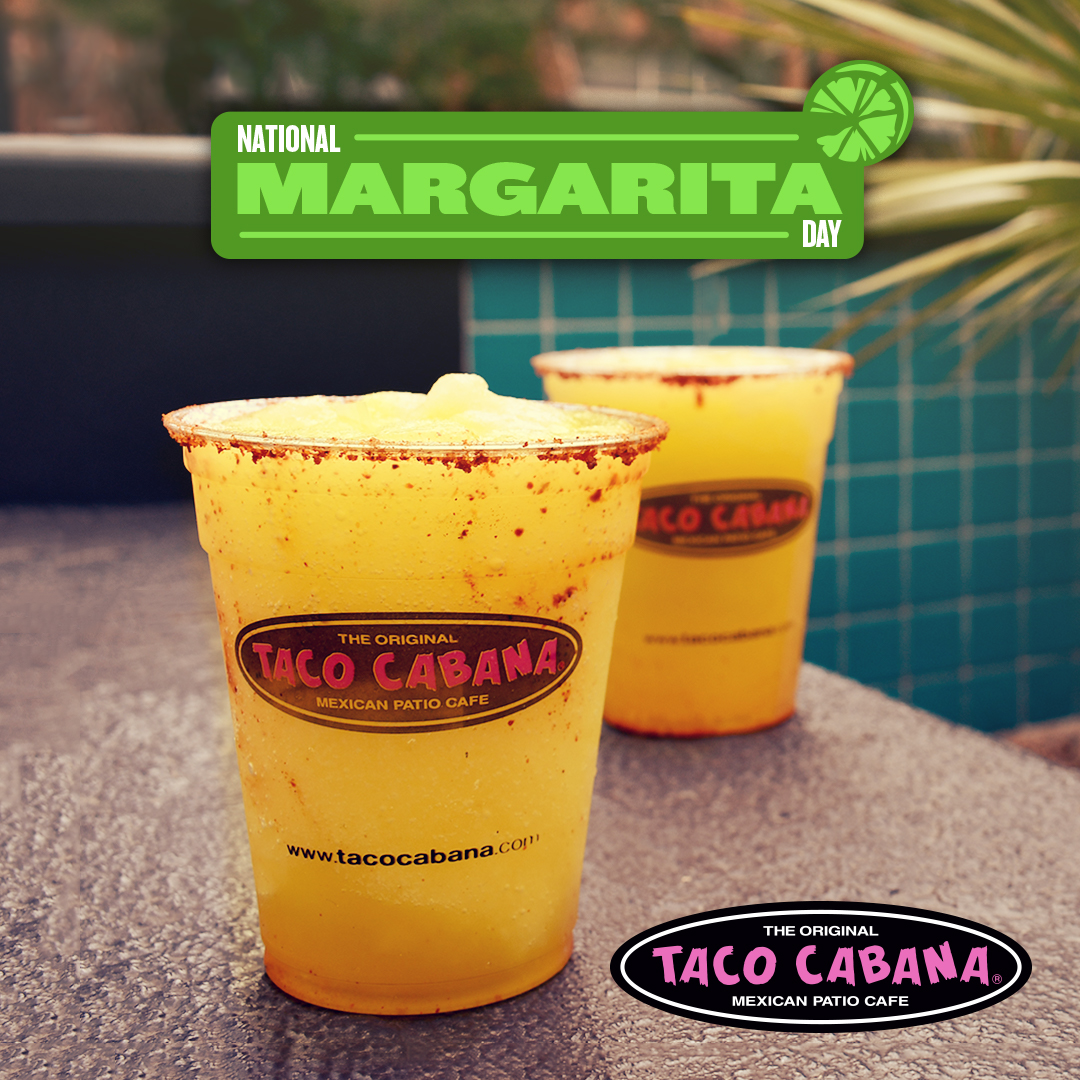 Taco Cabana is celebrating National Margarita Day with allday happy hour