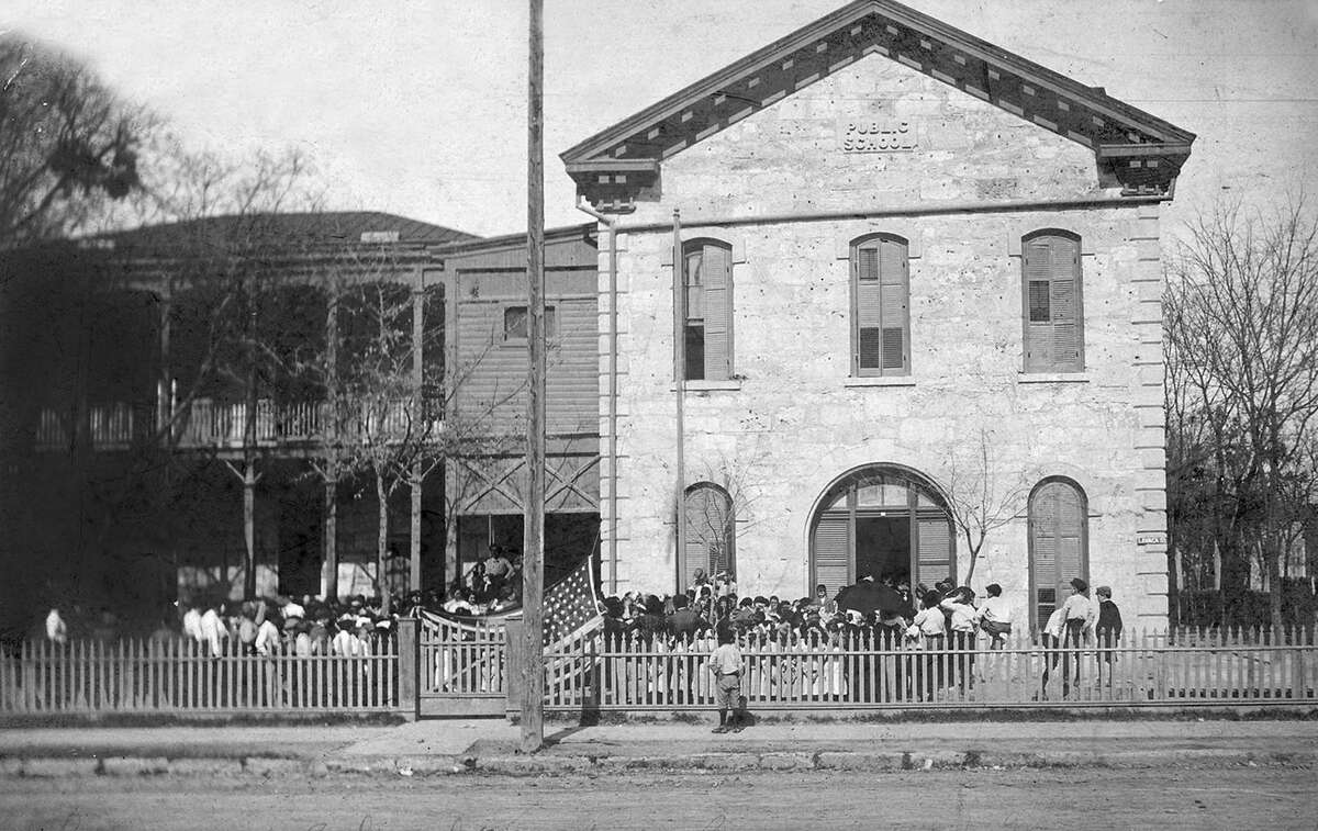 The SAISD Central Office was originally Lamar School, which opened in 1878 at 141 Lavaca.