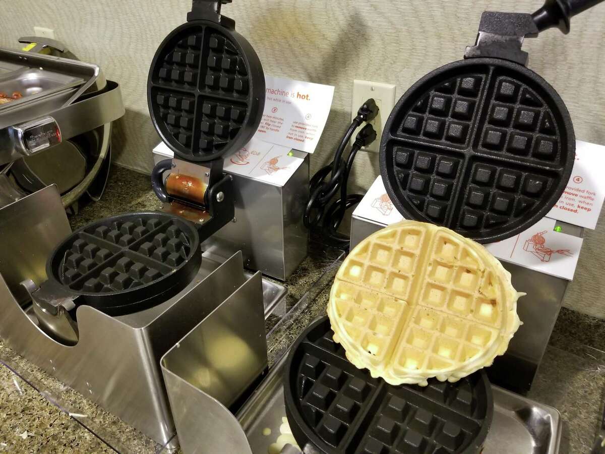 Columnist Mark Mathias shows how he makes the perfect waffle.