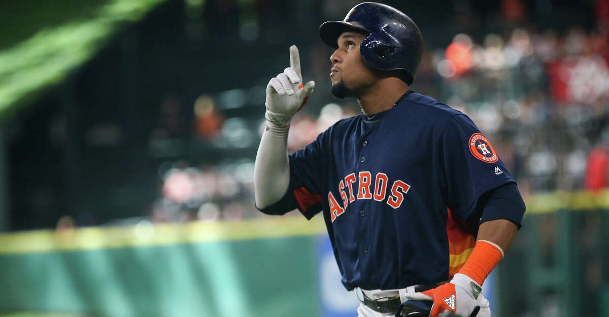 Former Astros center fielder Carlos Gomez agreed to a one-year, $4 million deal with the Rays on Wednesday.