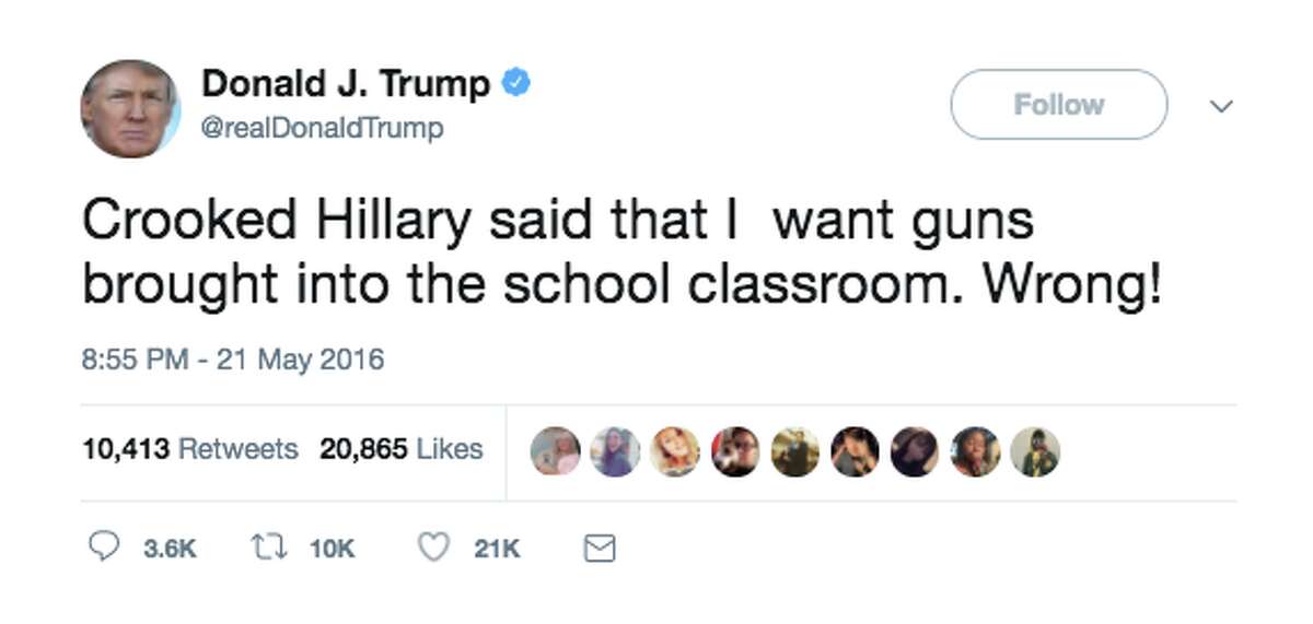 Trump Suggests 'concealed Carry For Teachers;' Twitter Explodes With ...