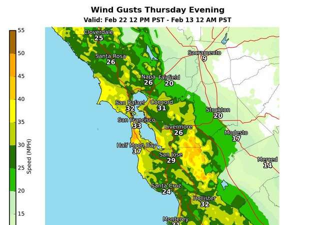 Thunderstorms, high winds expected to hit parts of Bay Area