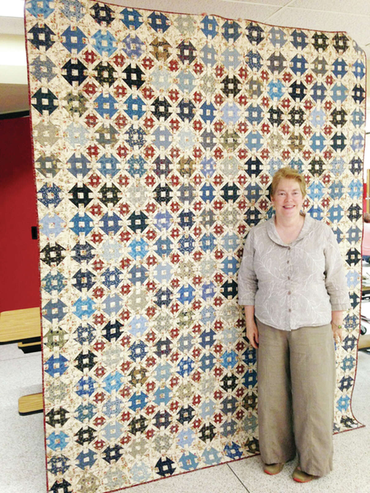 Ada Rediger’s “A Dash of Tradition” quilt won the quilt category during the 2014 River Country Quilt Show.