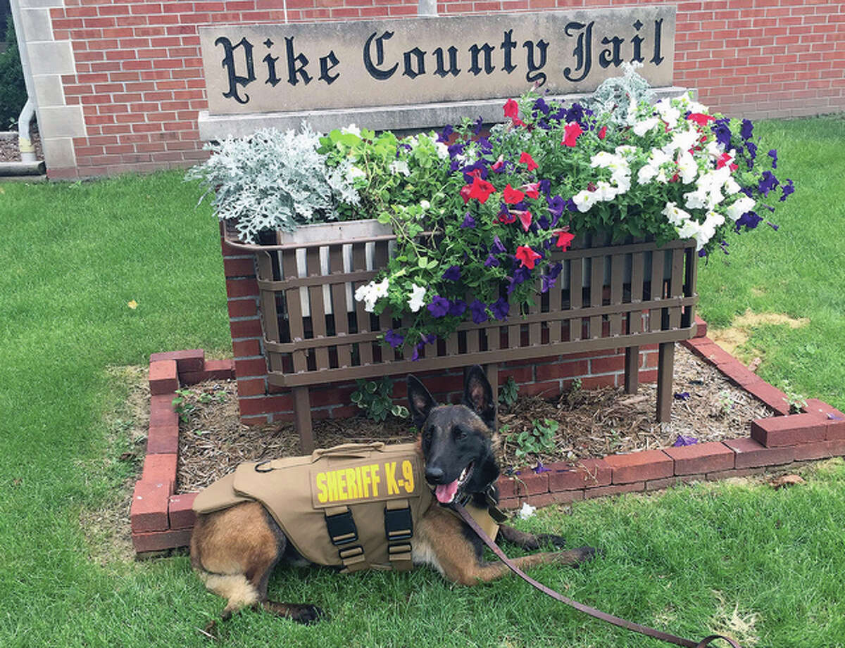 Baxter, the Pike County Sheriff’s Department’s canine officer, received a protective vest as part of a nationwide campaign to help protect law enforcement animals.