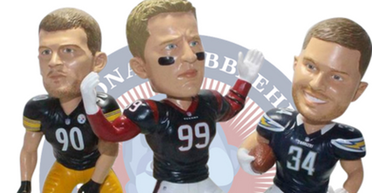 Texans' J.J. Watt, brothers' triple NFL bobblehead unveiled