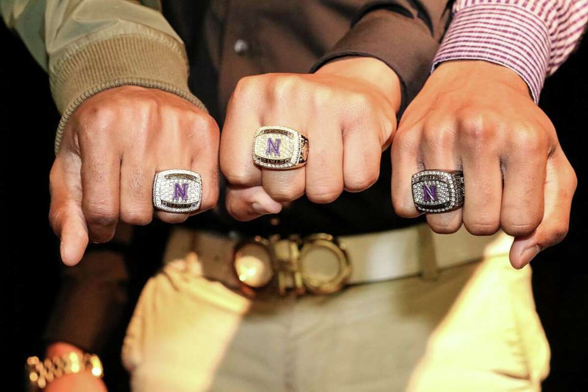 Photos: Newton football's state championship rings