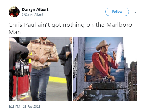 Chris Paul's cowboy outfit for Go Texan Day steals the show