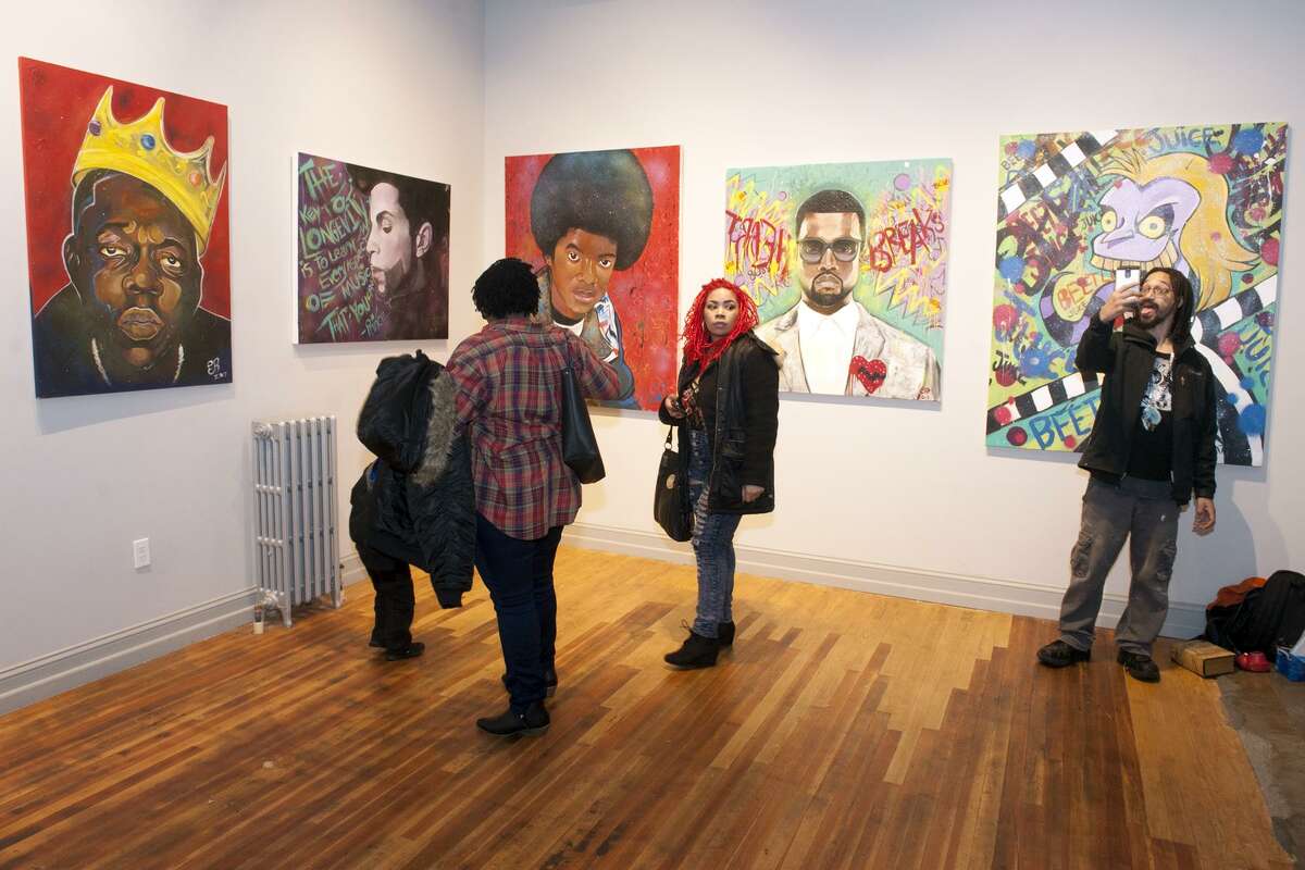 Bridgeport art show promotes ‘Less Guns, More Roses’
