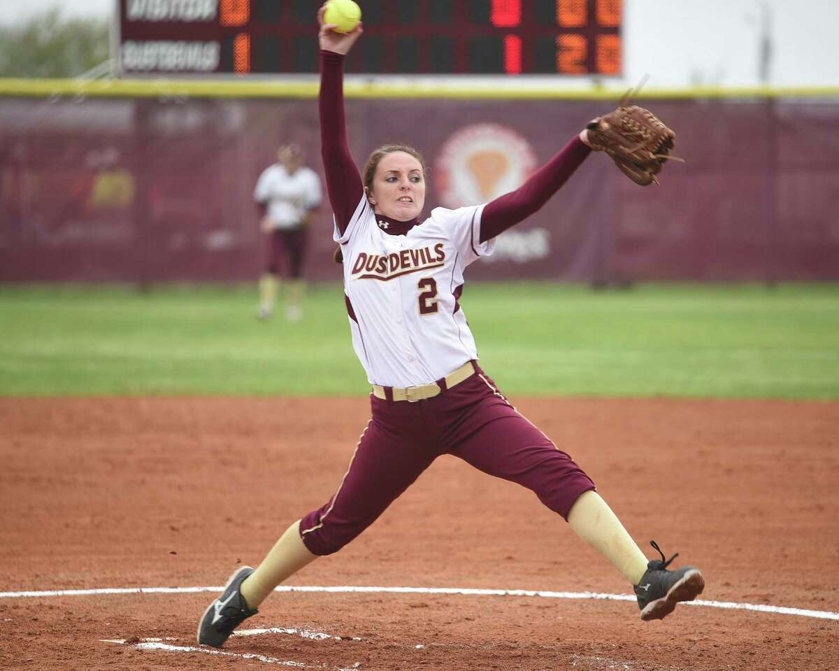 TAMIU pitcher Delainy Thompson recorded the first no-hitter in program history Tuesday in a 1-0 victory over Lubbock Christian. The Lady Chaps won 6-0 in Game 1.