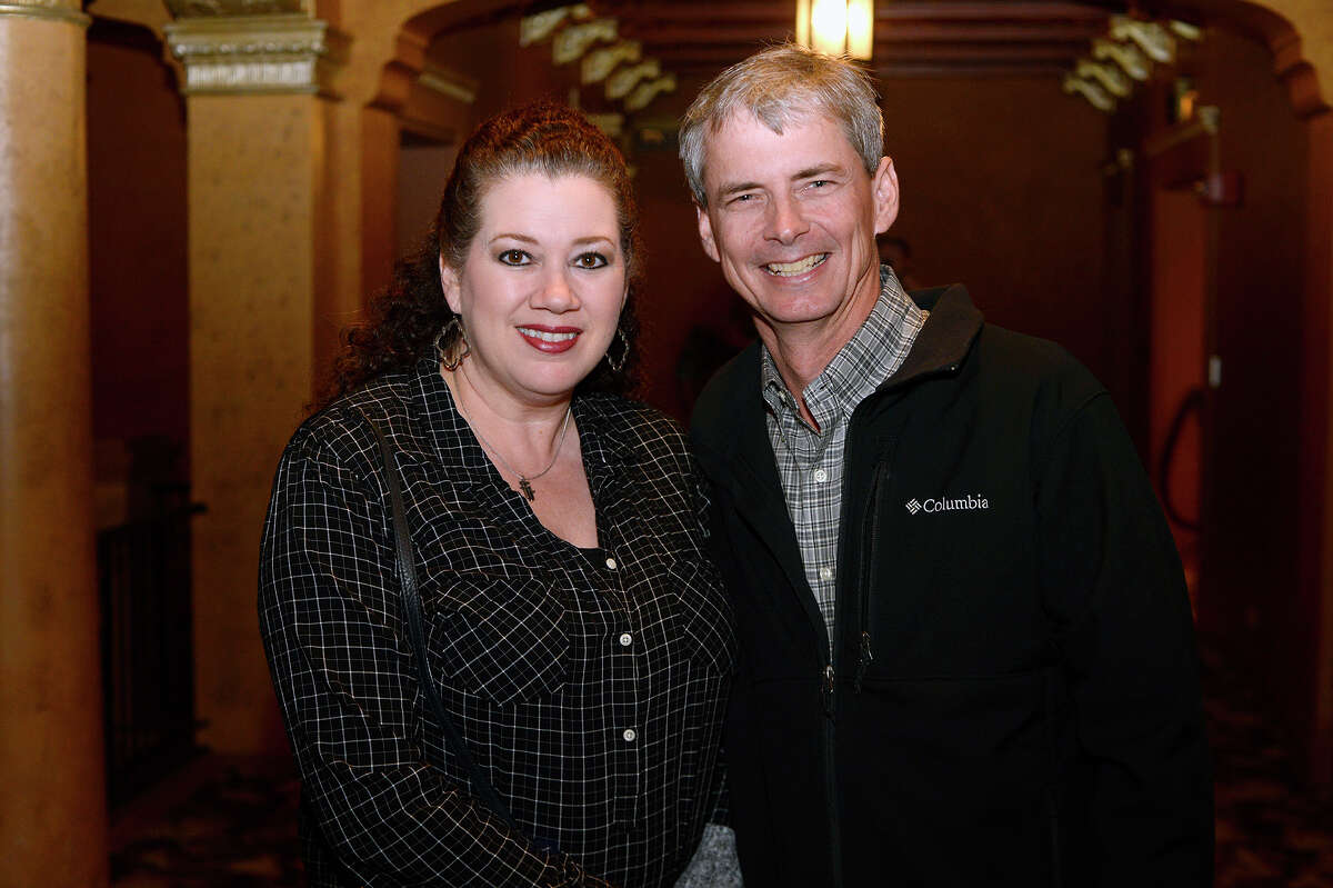 Marla and Wade Kieschnick at Travis Tritt's performance at the Jefferson Theater on Friday night. Photo taken Friday 2/23/18 Ryan Pelham/The Enterprise