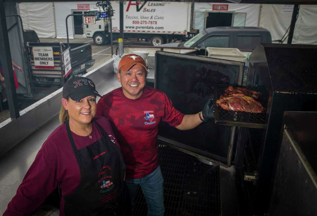 Lisa Vuong won't be working the pit at the rodeo's barbecue cook-off but will be making sides with ﻿her husband, Phong, ﻿and their team.