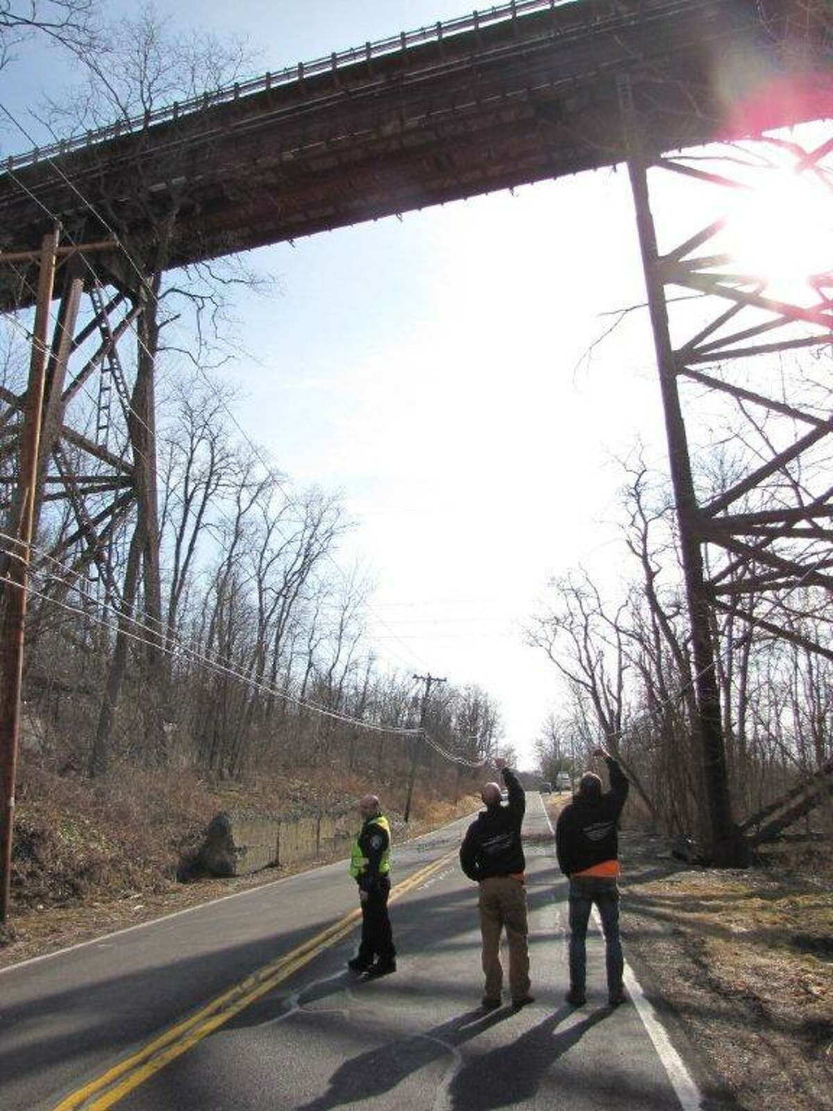 Bridge to be fixed after debris falls
