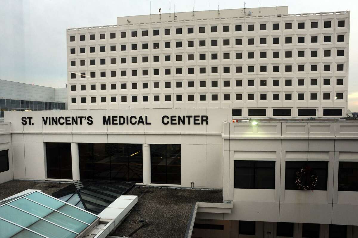 Exterior of St. Vincent's Medical Center, in Bridgeport, Conn. Dec. 12, 2016.
