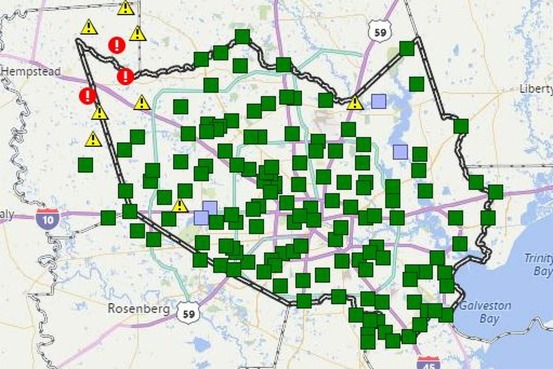 New Caney Flood Map Rains Bring Minor Flooding In Waller, Montgomery Counties