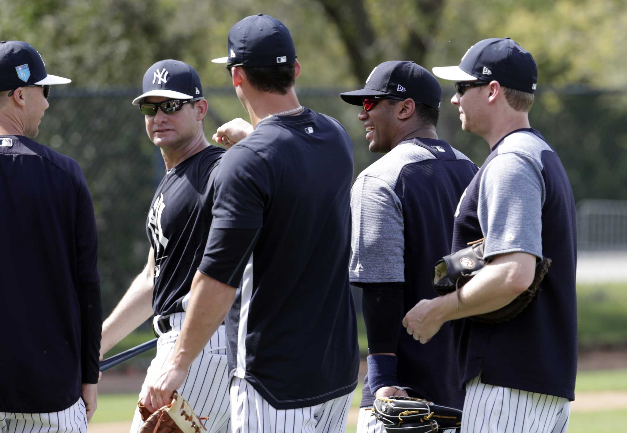 Russell Wilson looks like a star in Yankees pinstripes