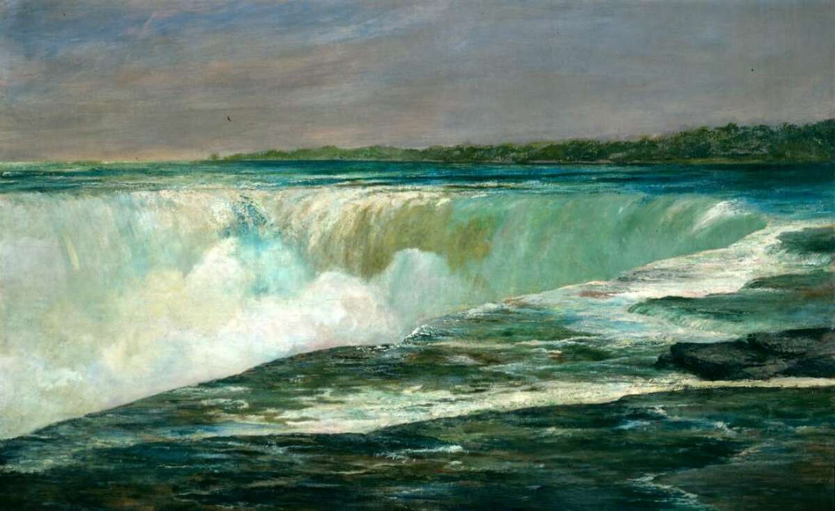 Williams Morris Hunt (American, 1824-1879) "Niagara Falls, 1878" is an oil on canvas. (Williams College Museum of Art; Gift of the Estate of J. Malcolm Forbes 61.7)