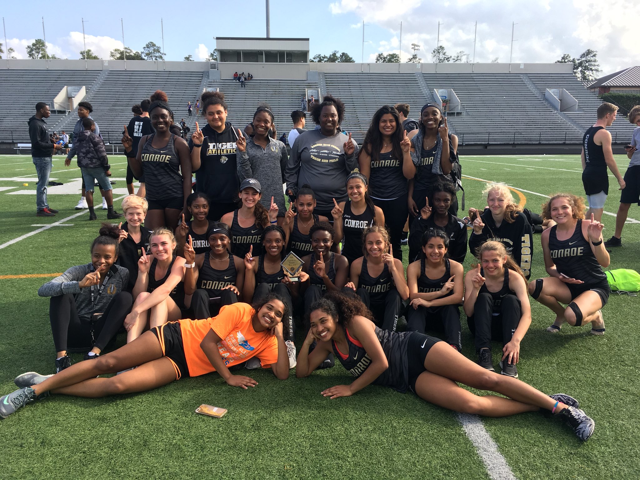 TRACK AND FIELD Conroe girls take first place at home meet