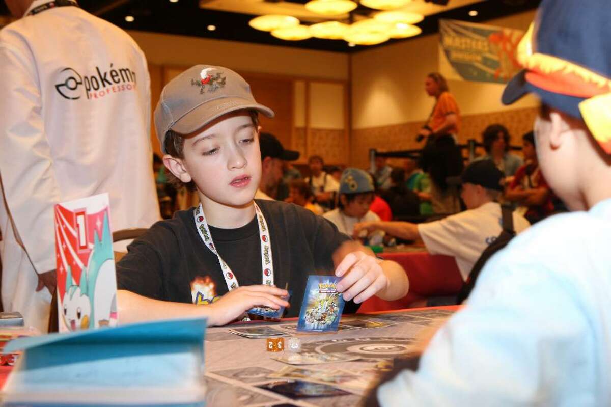 Aaron Clark competes in the Pokemon World Championships last week in San Diego.