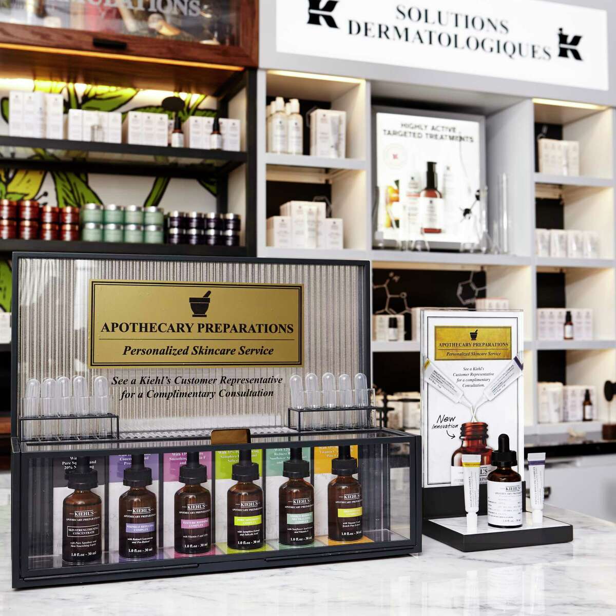 Kiehl's new Apothecary Preparations facial concentrate personalizes skincare