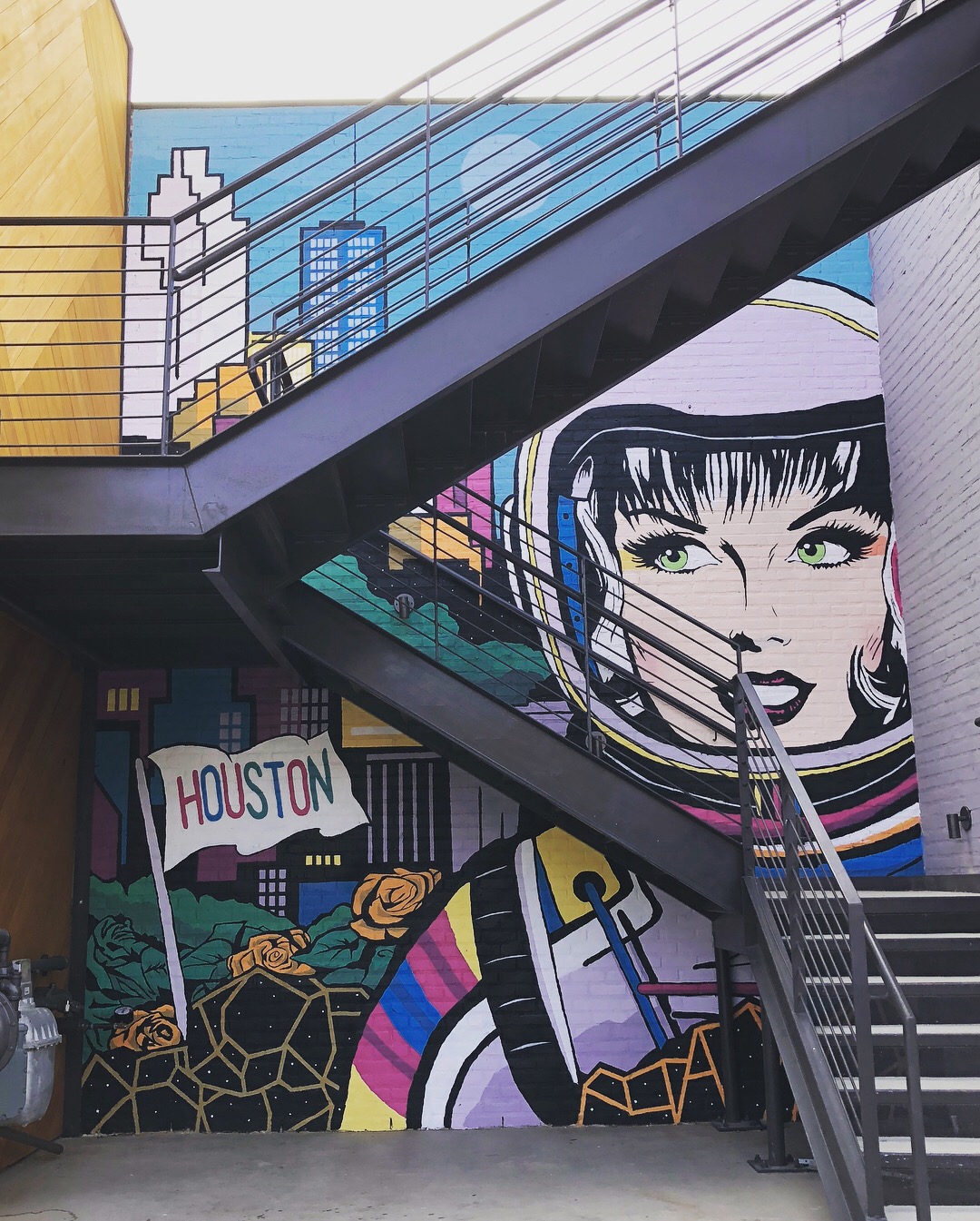 New Mural Pays Homage To Space City With Cosmic Canine – Houston Public  Media