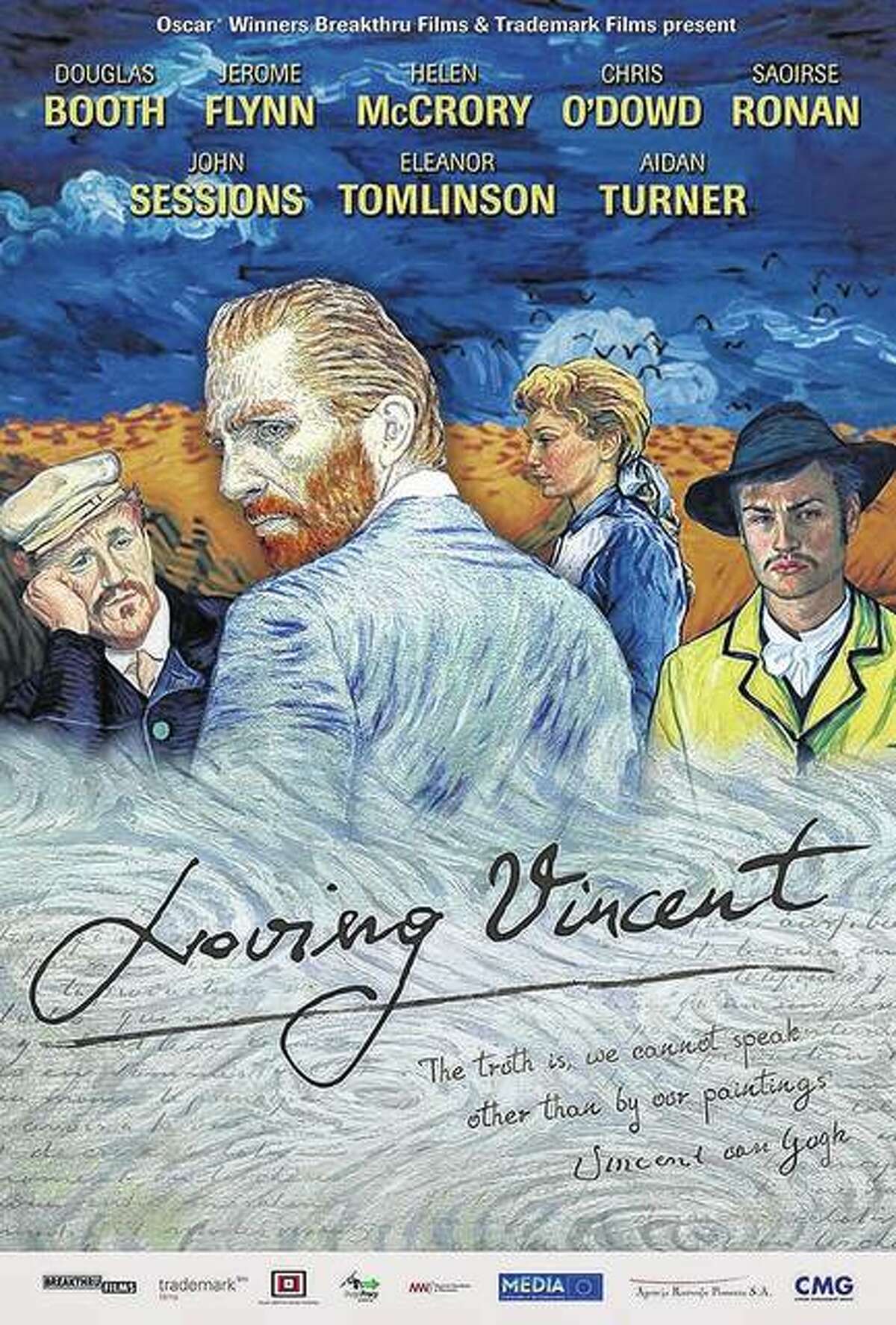 “Loving Vincent” uses tens of thousands of oil-painted animation screens to tell its story about Vincent van Gogh.