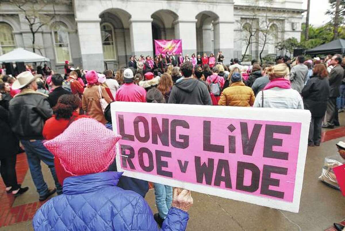 Supporters attend a Planned Parenthood-sponsored rally in January in Sacramento, California, to commemorate the 45th anniversary of the landmark Roe vs. Wade Supreme Court ruling. The landmark 1973 decision affirmed a woman’s right to have an abortion.