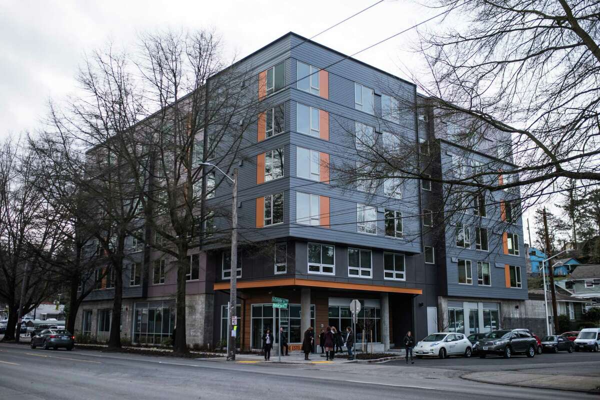 Affordable housing search: Low-income families can search for housing through the Office of Housing's affordable search site. Most of the apartments are rent-restricted and require income verification. Washington state also hosts a housing search website to find affordable housing throughout the state. Click here to see that site.Pictured: DESC's new supportive housing project, The Estelle, on Rainier Ave S, on Tuesday, Feb. 27, 2018.