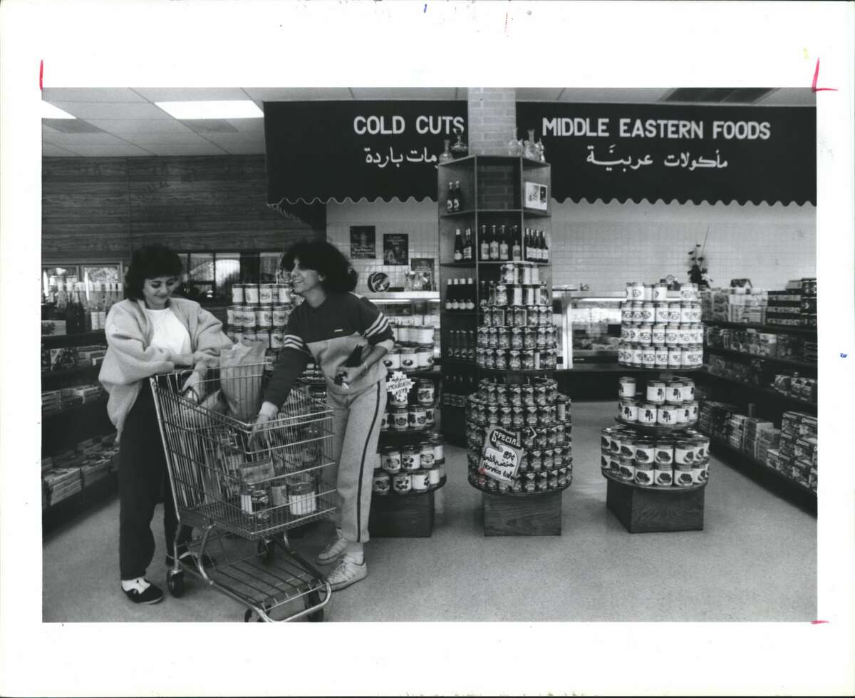 Jan. 16, 1986A Middle Eastern grocery store in Houston.