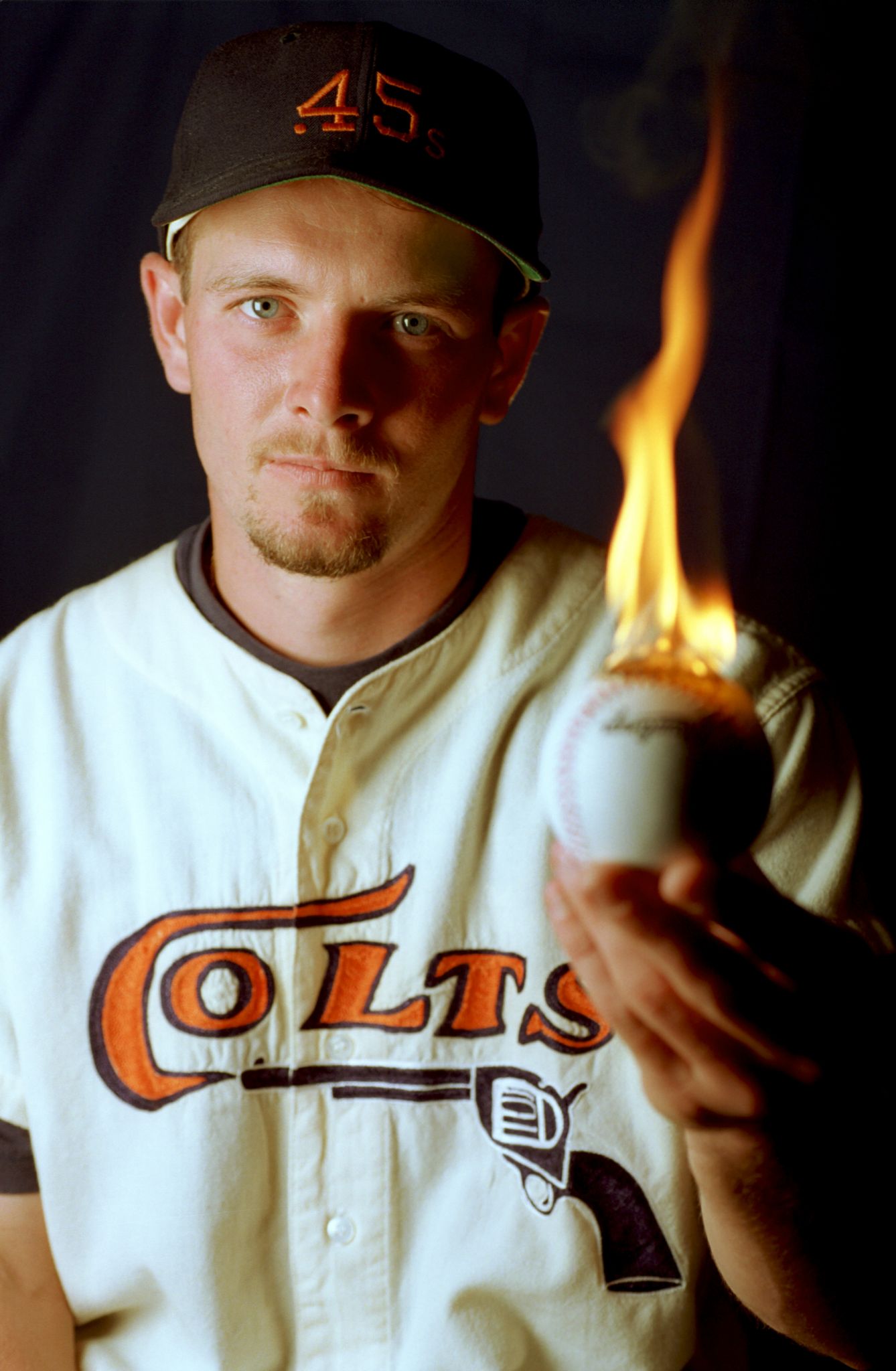 Houston Astros closer Billy Wagner looks skyward after closing out