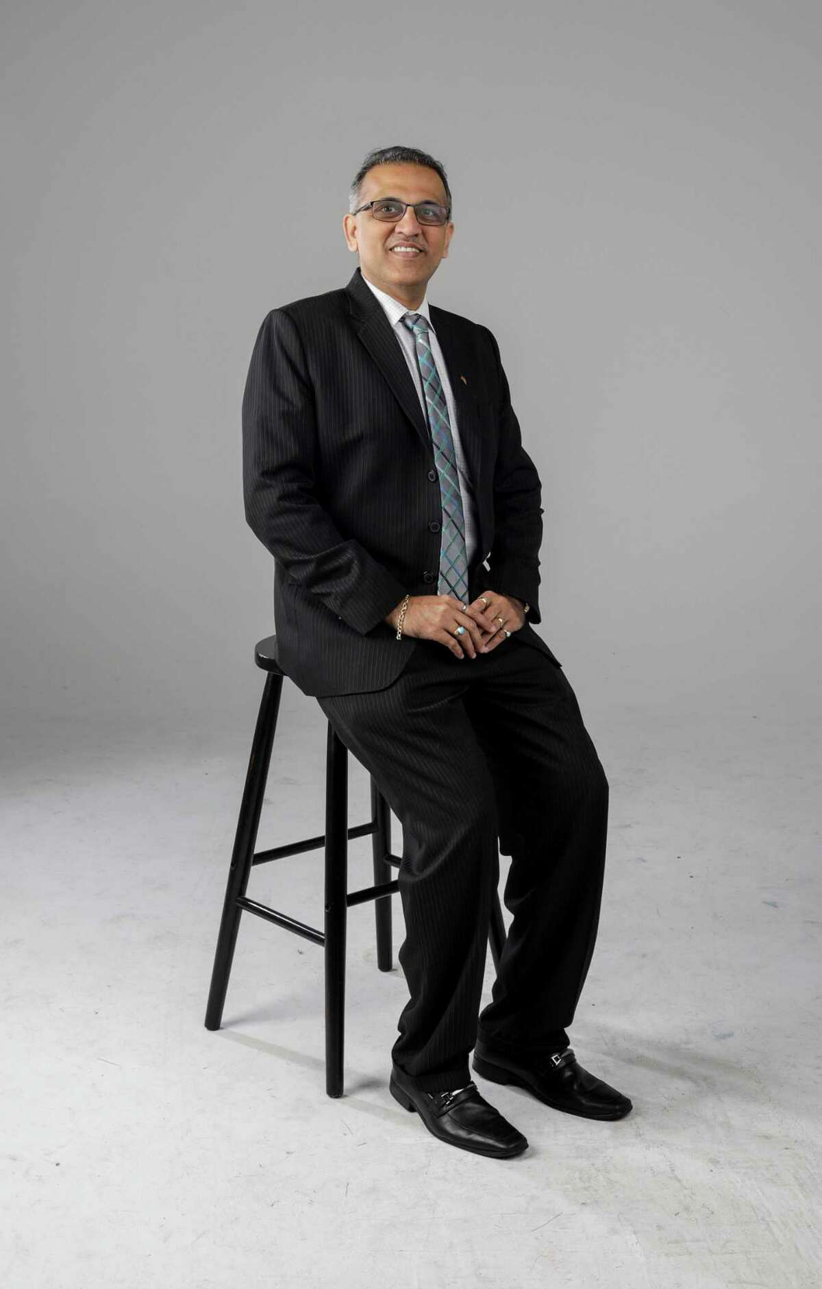 Swapan Dhairyawan, President and Chairman of the IndoAmerican Chamber of Commerce of Greater Houston, poses for a portrait in the Houston Chronicle studio, Tuesday, Feb. 27, 2018, in Houston. ( Jon Shapley / Houston Chronicle )