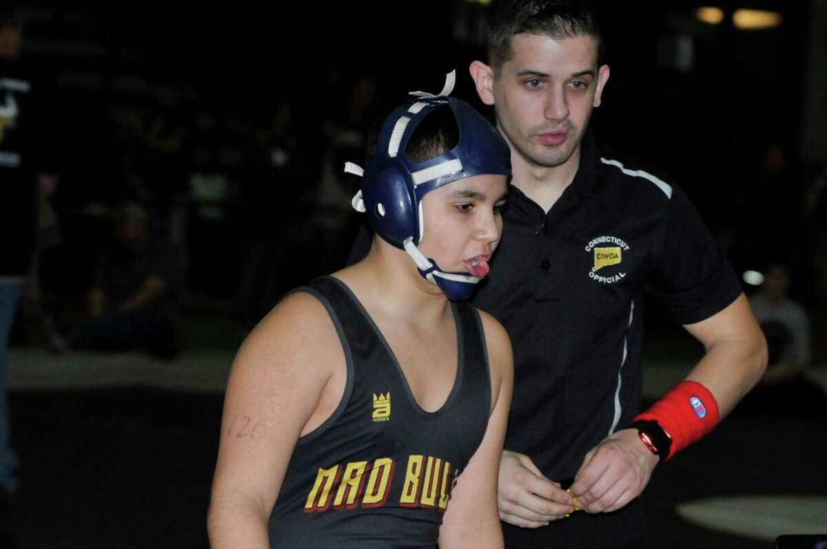 Jason Singer of the Norwalk Mad Bulls was about to take the mat en route to his third straight state title last weekend in New Haven.