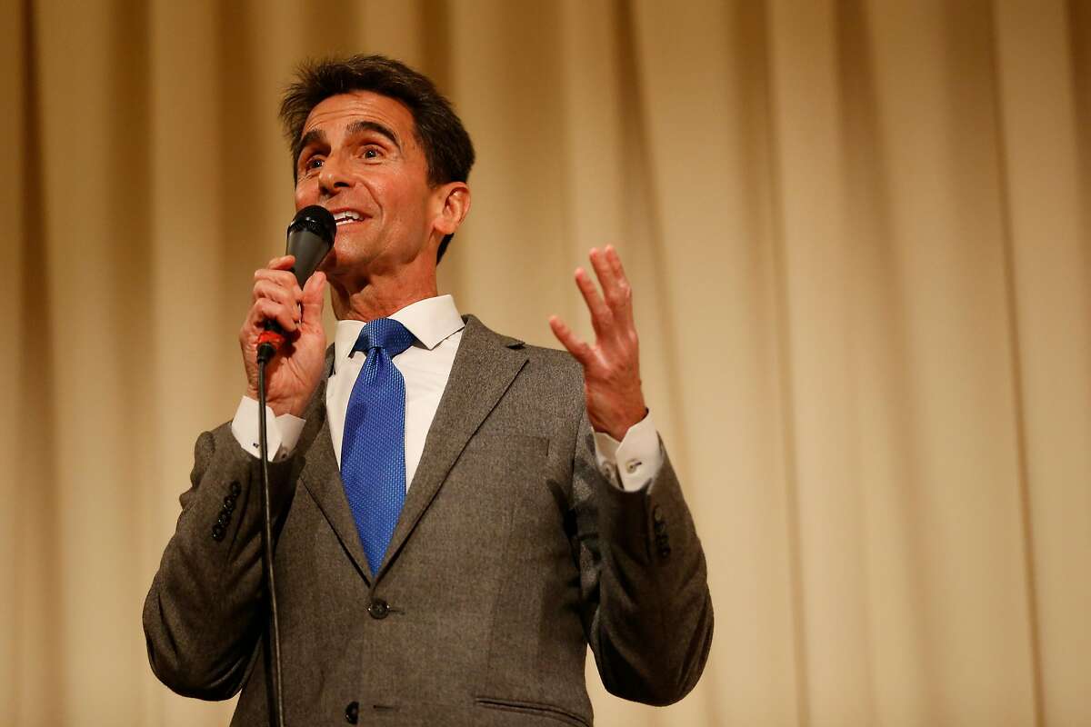 San Francisco mayoral candidate and former California State Sen. Mark Leno (D-San Francisco) speaks during a roundtable discussion at the United Irish Cultural Center in San Francisco, Calif. on Wednesday, Feb. 28, 2018.