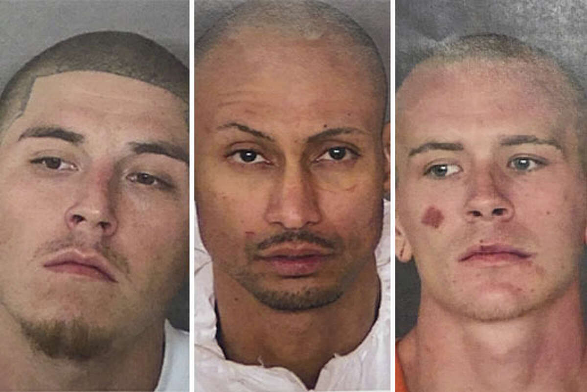 Inmates Eric Trevino, Luis Antonio Arroyo and Jacob Anthony Brownson escaped the Bexar County Jail on Friday, March 2, 2018, according to the Bexar County Sheriff's Office.