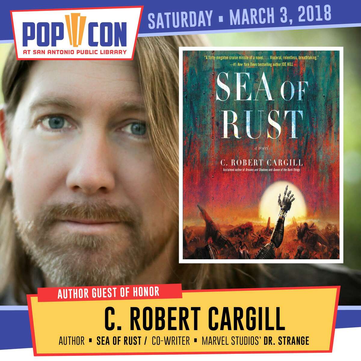 San Antonio native C. Robert Cargill is a screenwriter for "Doctor Strange" and a novelist.