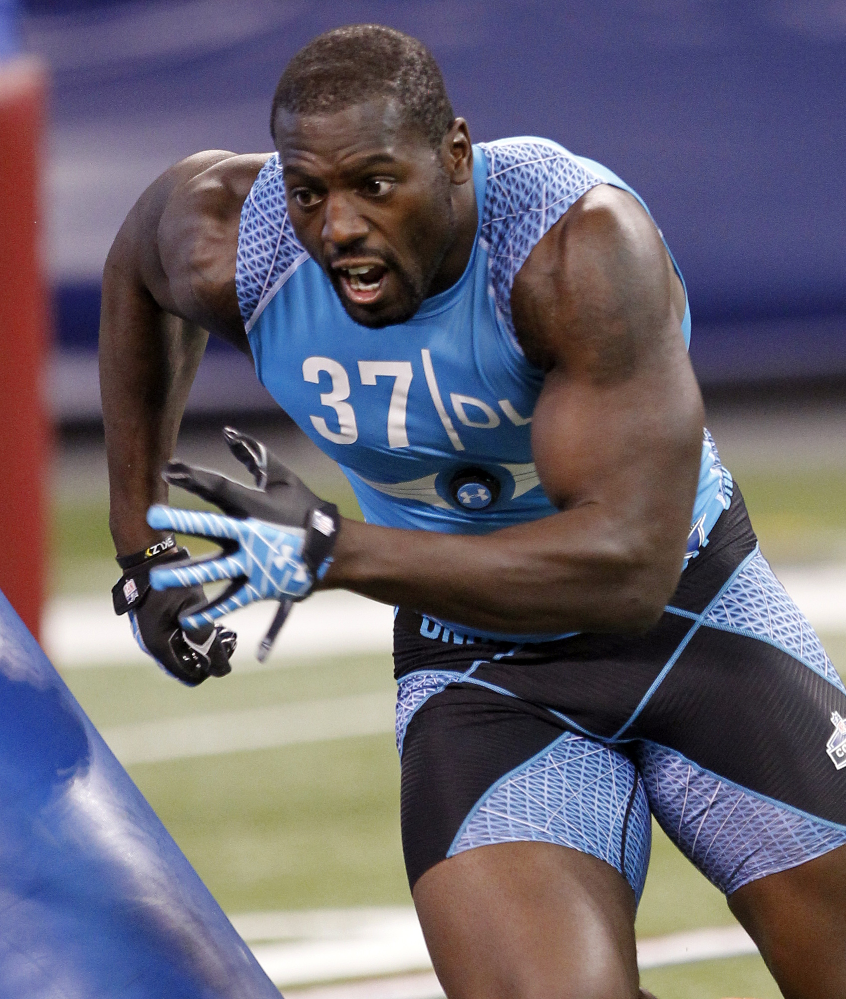 NFL - We've seen these stats before at the #NFLCombine Marcus Davenport  vs. Jadeveon Clowney 