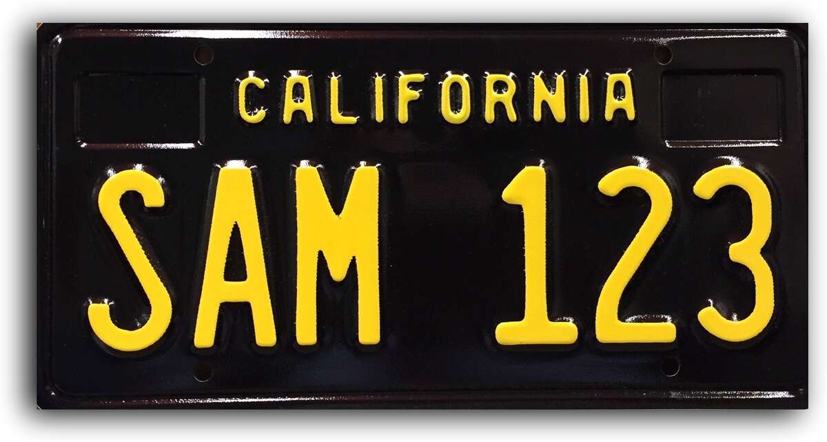 California's most popular license plates