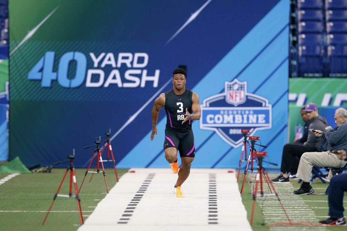 Penn State RB Saquon Barkley dominating scouting combine