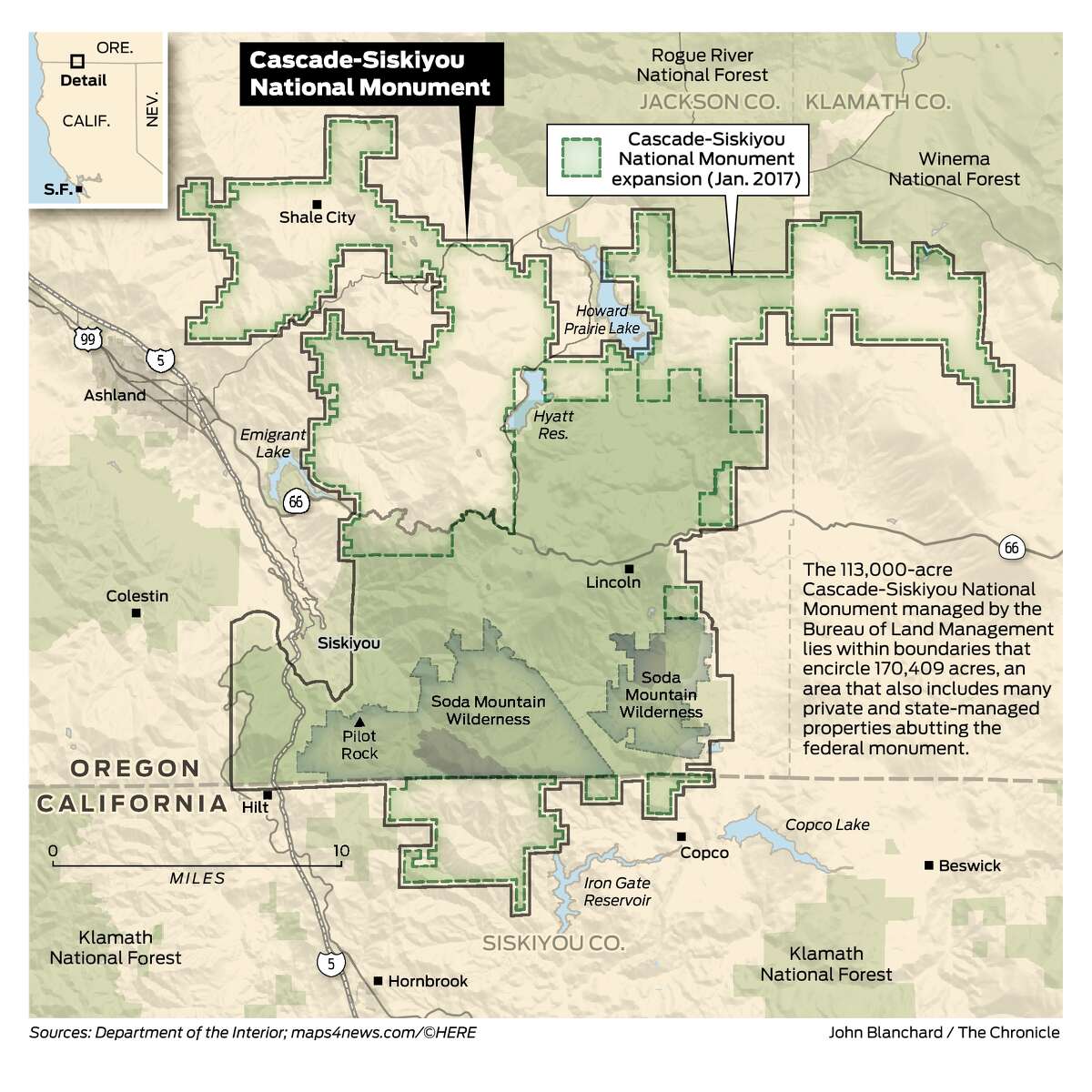 Along California Oregon border debate over protected lands is clash of