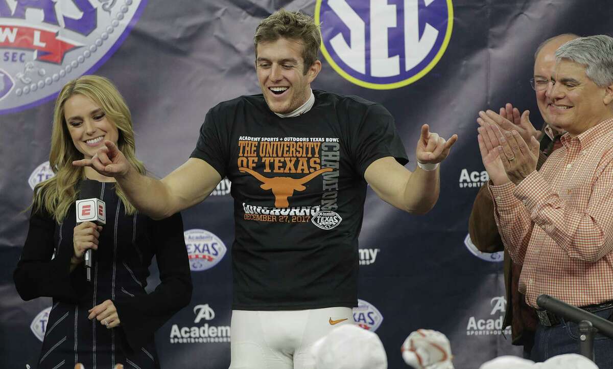 Texas punter Michael Dickson was the MVP of the Texas Bowl 