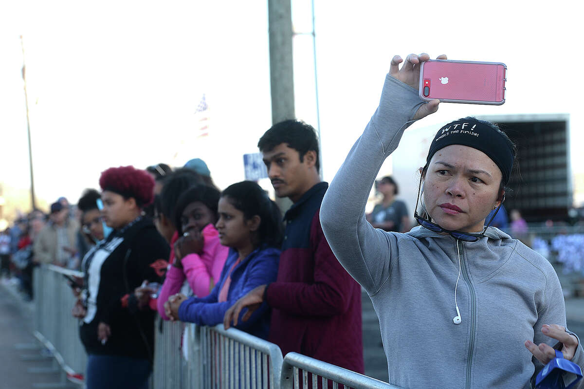 Photos from the Gusher start & finish line
